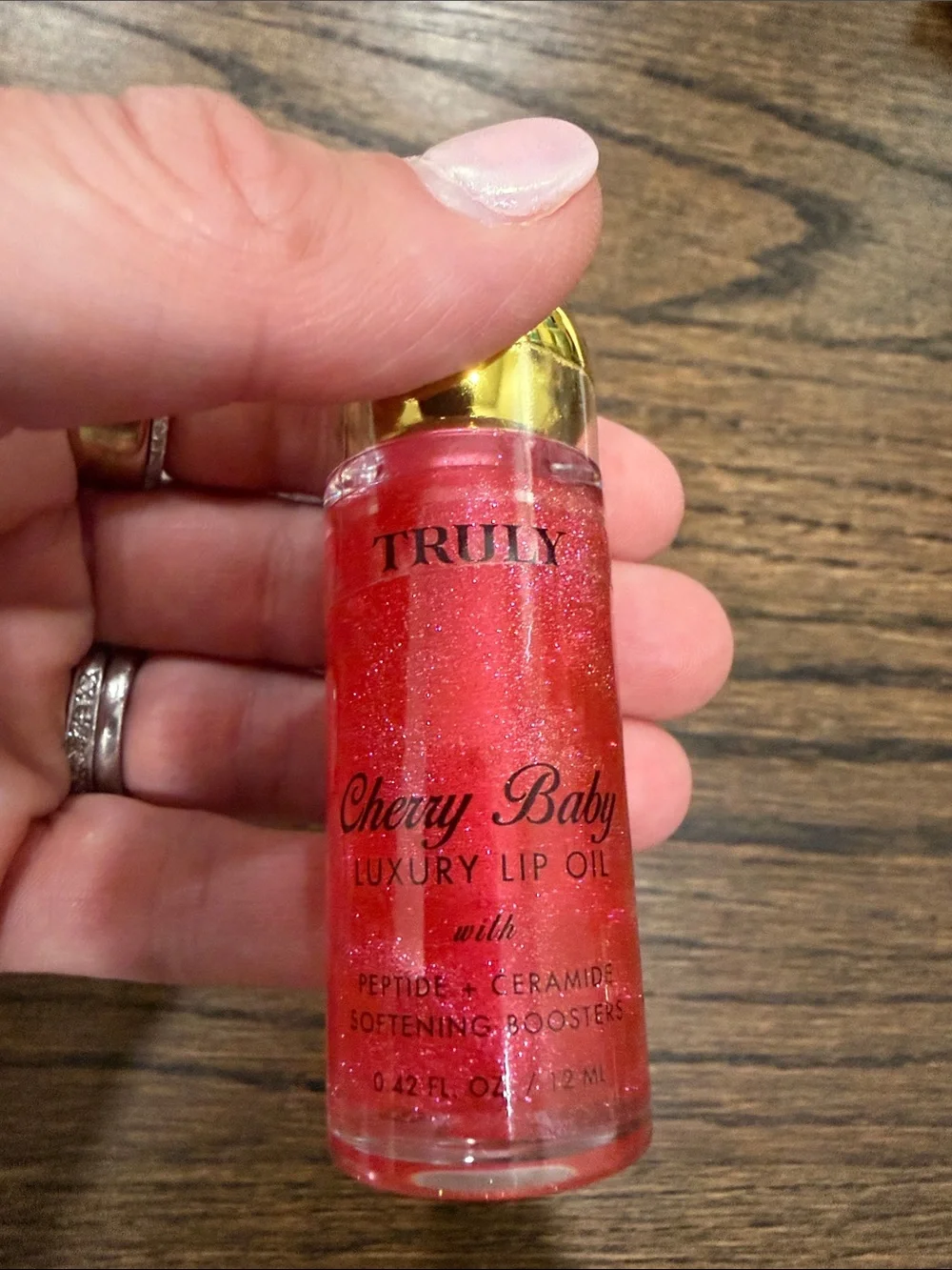 TRULY Cherry Baby Lip Oil Gloss & glazed donut hydrating lip gloss